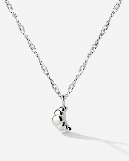 Croissant Necklace Silver