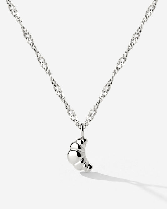 Croissant Necklace Silver