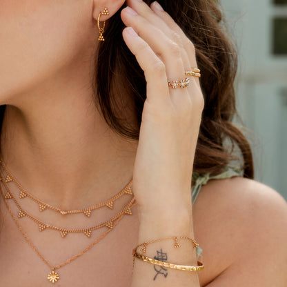 Tiny Beads Bracelet Rose Gold