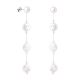 Pure Love Pearl Earrings Silver