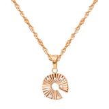 Sparkling Donut Necklace Rose Gold
