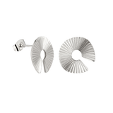 Sparkling Donut Studs Silver