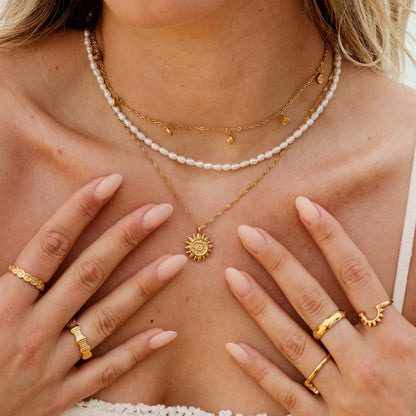 Perlita Choker Gold 