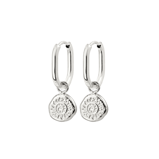 Sun Seeker Oval Hoop Set Baby Silver