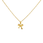 Pretty Ribbon Necklace Gold