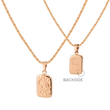 Sun Lover Pendant Necklace Rose Gold