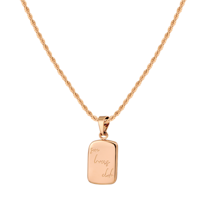 Sun Lover Pendant Necklace Rose Gold