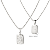 Sun Lover Pendant Necklace Silver