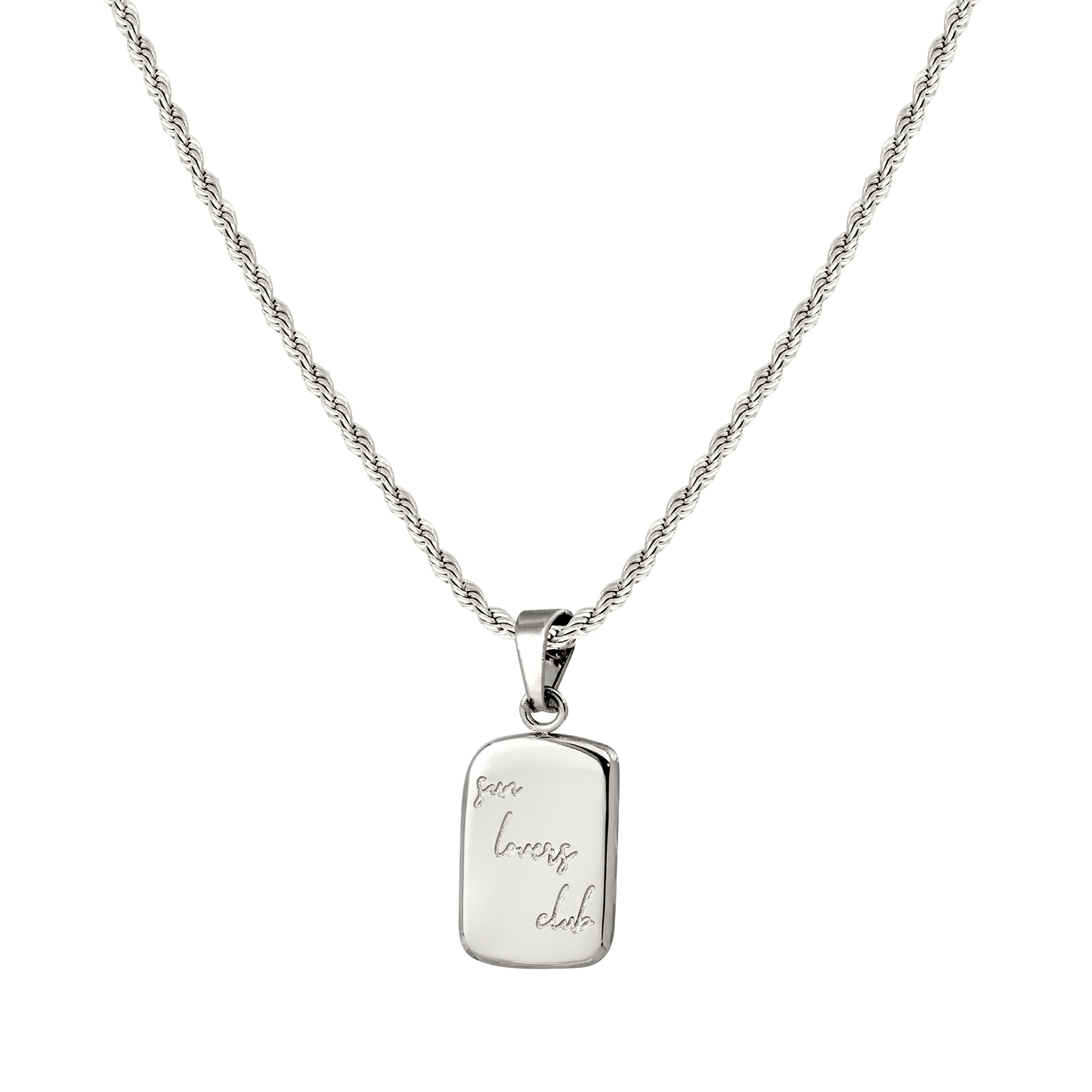 Sun Lover Pendant Necklace Silver