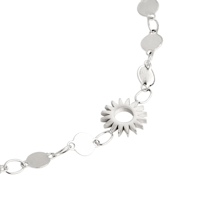 Sunny Side Up Anklet Silver