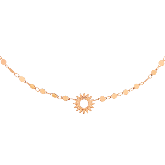 Sunny Side Up Necklace Rose Gold