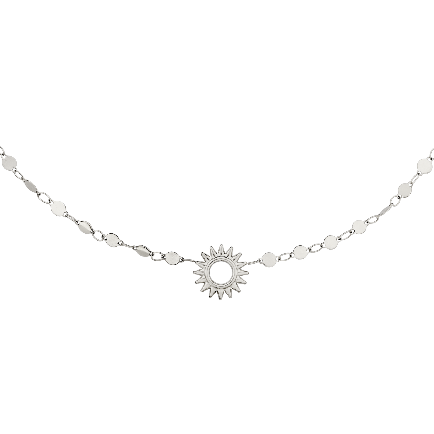 Sunny Side Up Necklace Silver