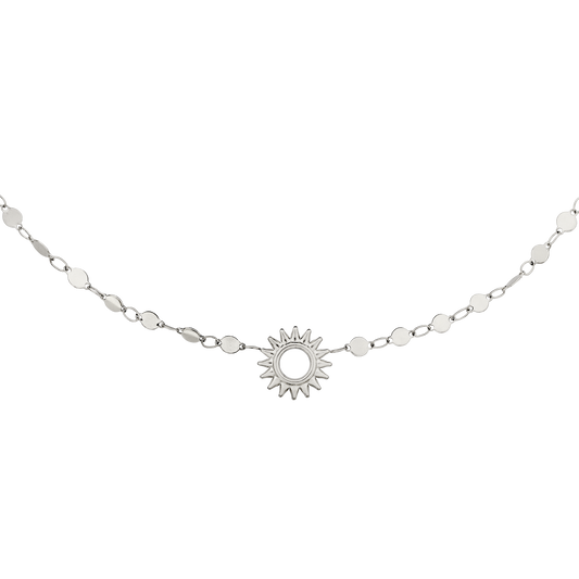 Sunny Side Up Necklace Silver