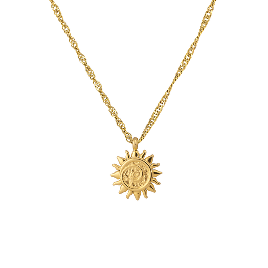 Sunny Swirl Necklace Gold