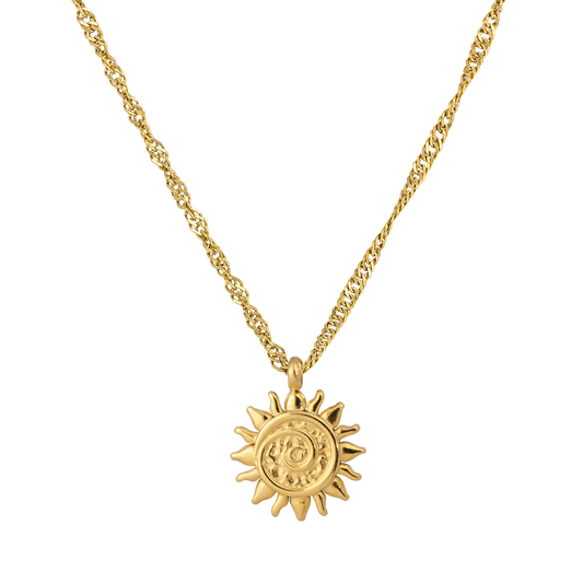 Sunny Swirl Necklace Gold