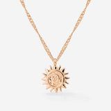 Sunny Swirl Necklace Rose Gold