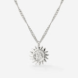 Sunny Swirl Necklace Silver