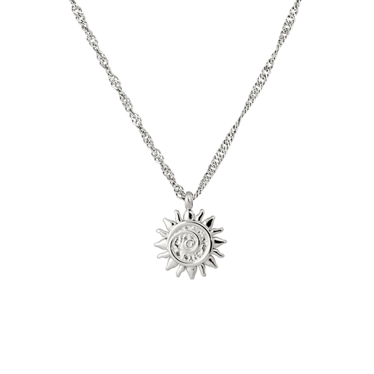 Sunny Swirl Necklace Silver