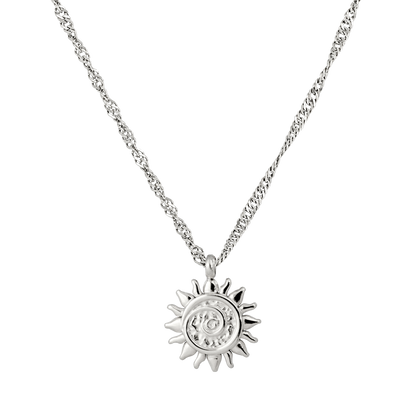 Sunny Swirl Necklace Silver