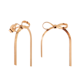Sweet Bow Earrings Rose Gold