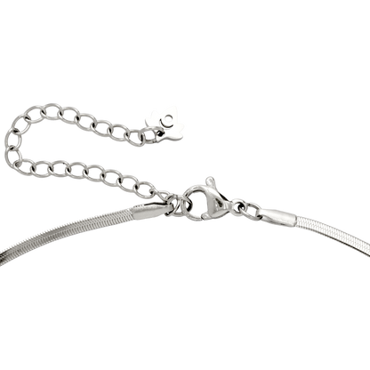 Sweet Bow Necklace Silver
