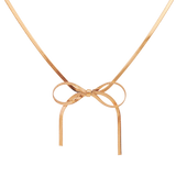 Sweet Bow Necklace Rose Gold