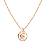 Sweet Swirl Necklace Rose Gold