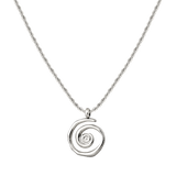 Sweet Swirl Necklace Silver