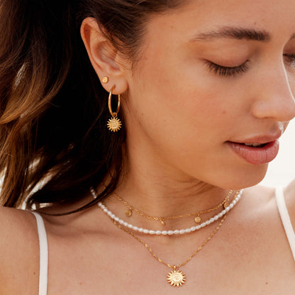 Sweet Swirl Studs Gold