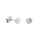 Sweet Swirl Studs Silver