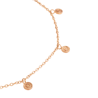 Swirl'n Choker Rose Gold