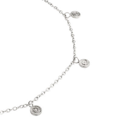 Swirl'n Choker Silver