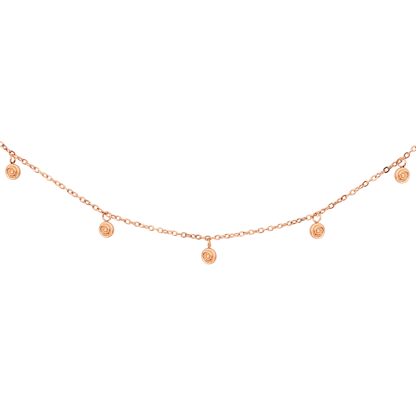 Swirl'n Choker Rose Gold