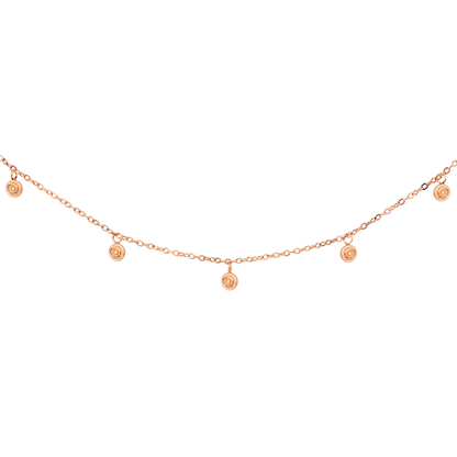 Swirl'n Choker Rose Gold