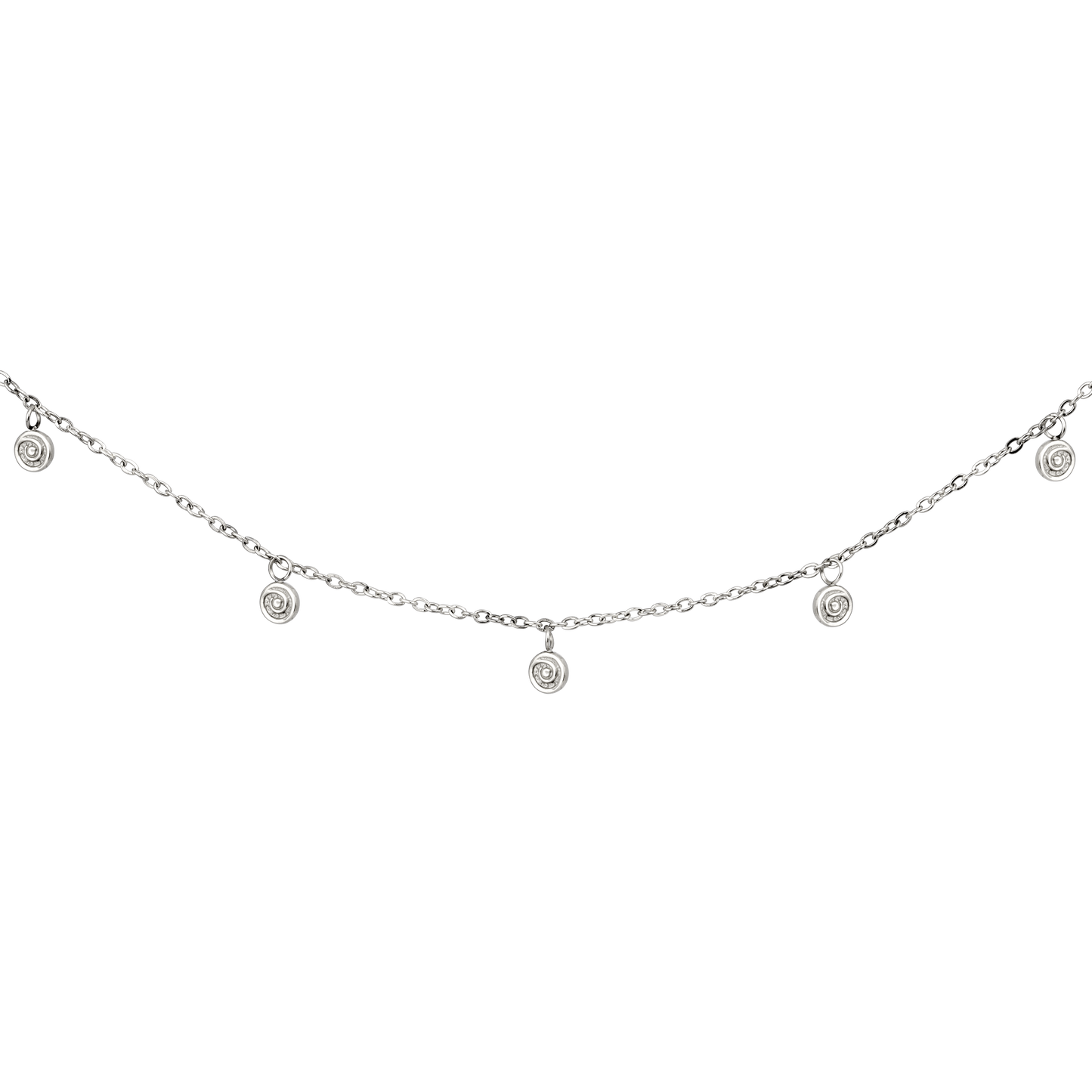 Swirl'n Choker Silver