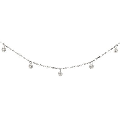 Swirl'n Choker Silver
