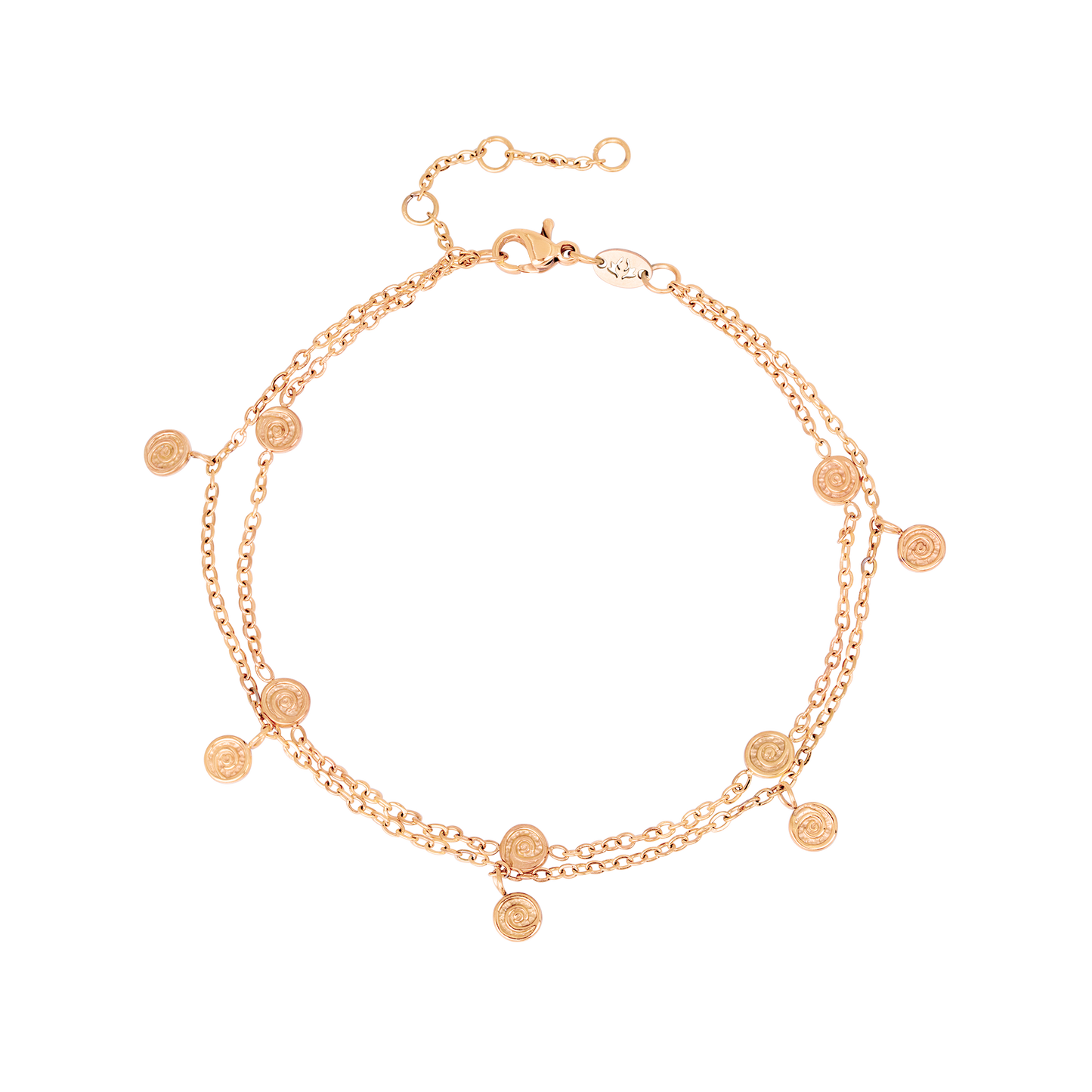 Swirl'n Double Bracelet Rose Gold