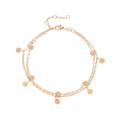Swirl'n Double Bracelet Rose Gold