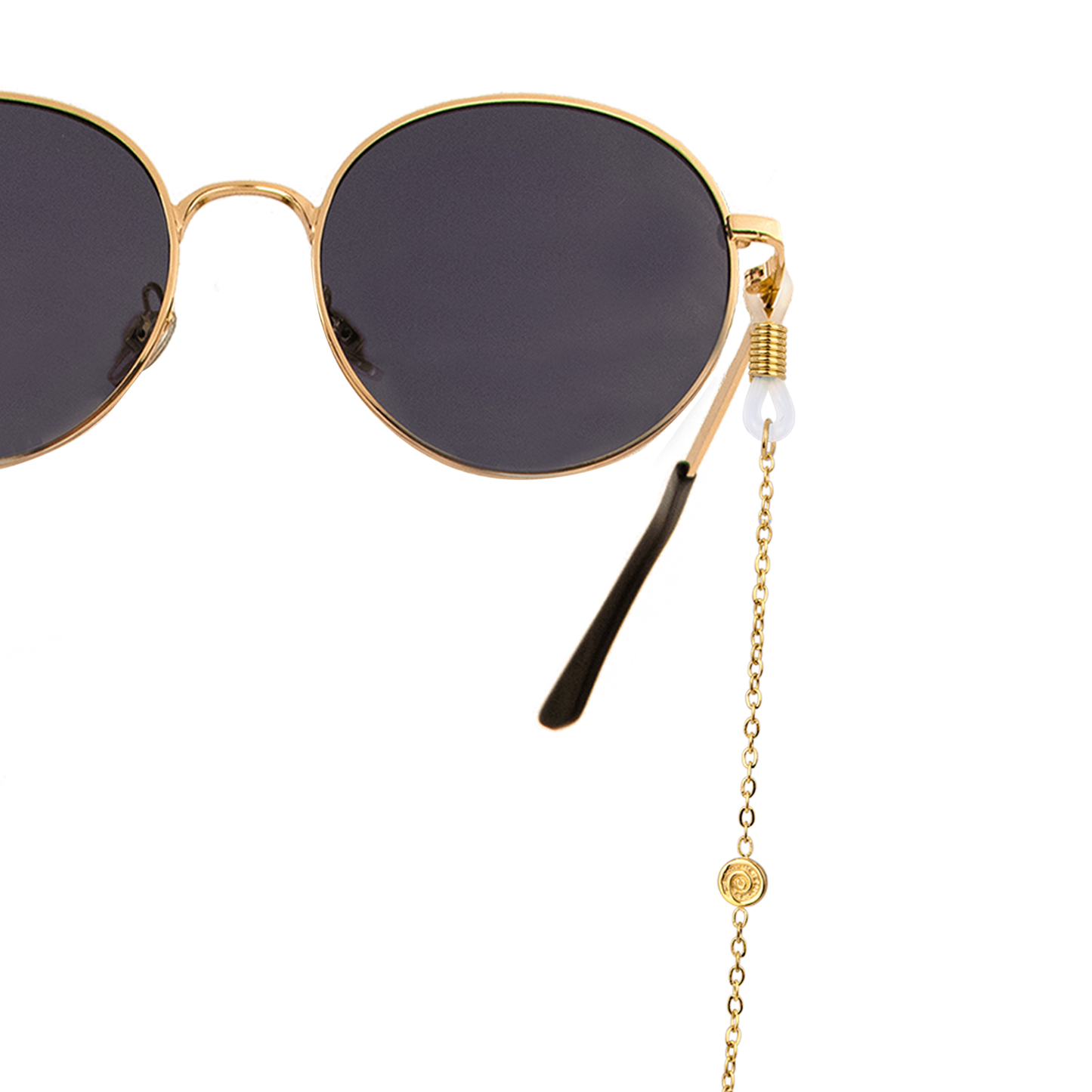 Swirl'n Sunglasses Chain Gold