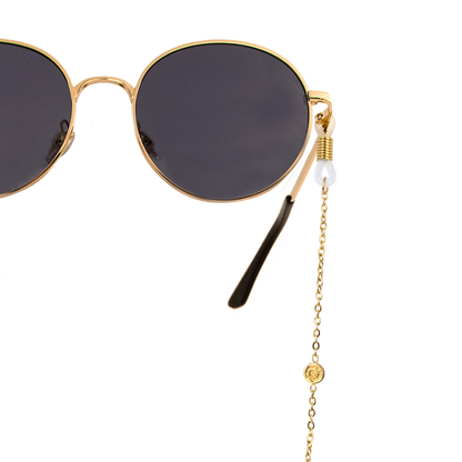 Swirl'n Sunglasses Chain Gold