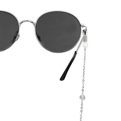 Swirl'n Sunglasses Chain Silver