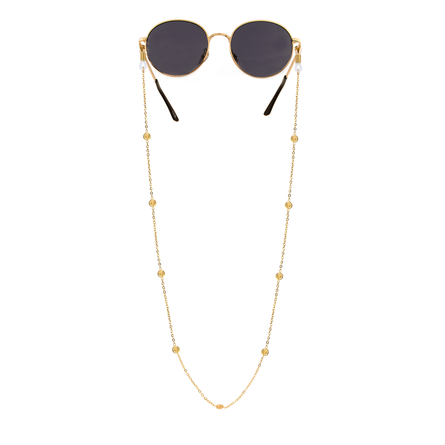 Swirl'n Sunglasses Chain Gold