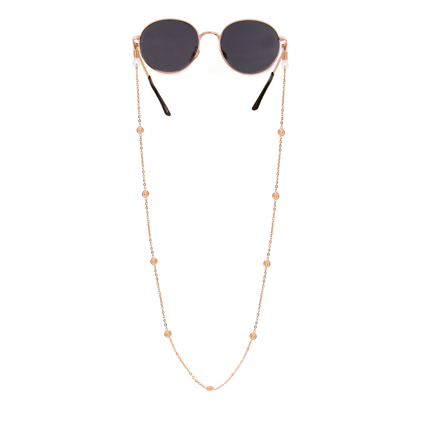 Swirl'n Sunglasses Chain Oro Rosa