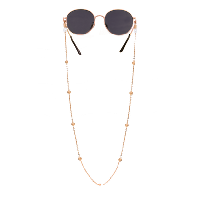 Swirl'n Sunglasses Chain Oro Rosa
