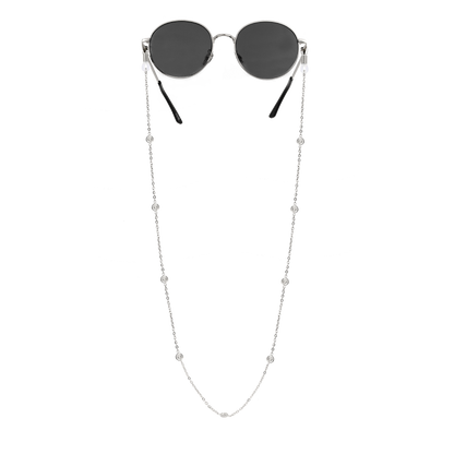 Swirl'n Sunglasses Chain Silver