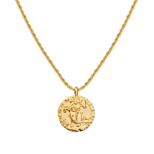 Aquarius Necklace Gold