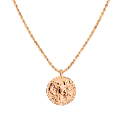 Zodiac Sign Necklace Rose Gold