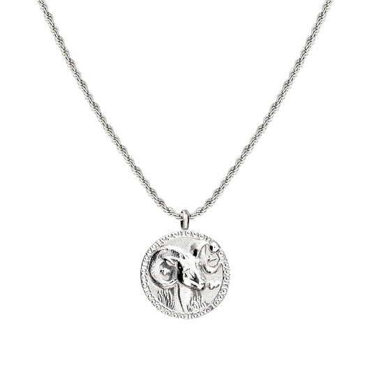 Aries Necklace Silver