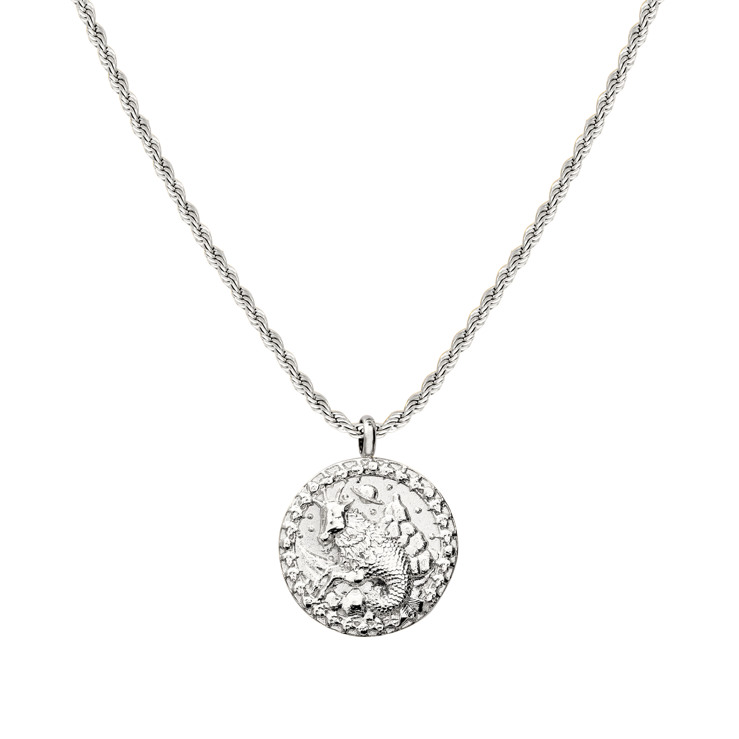 Capricorn Necklace Silver