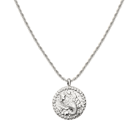 Capricorn Necklace Silver